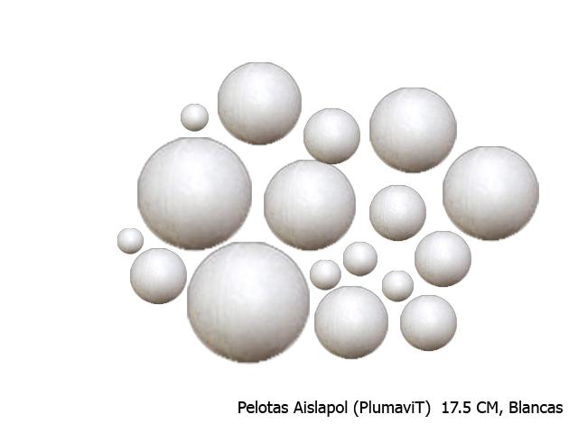 pelotas de plumavit de colores