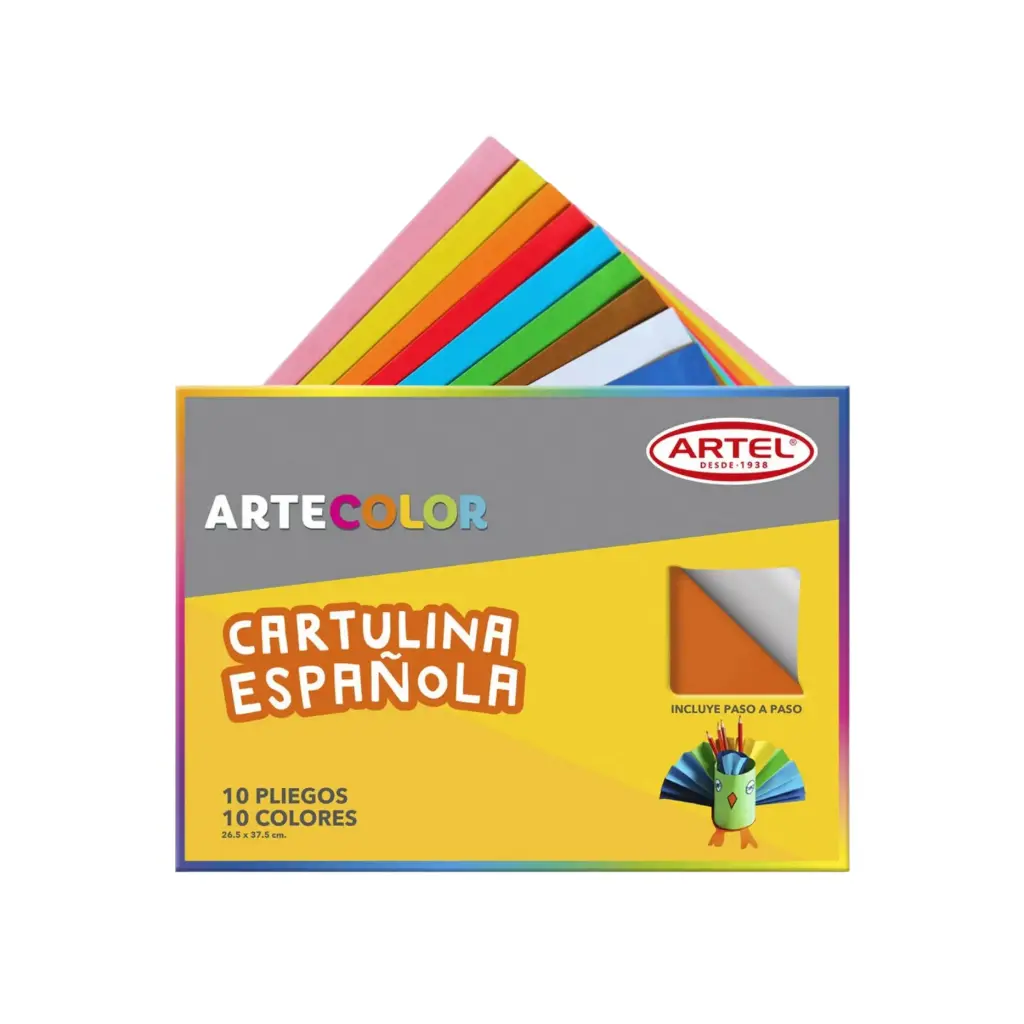 [104] Cartulina española 10 hojas 25x35cm - Artel
