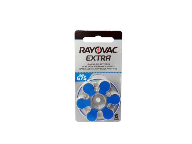 PILAS AUDÌFONO  AC-675 DISPLAY/6 - Rayovac