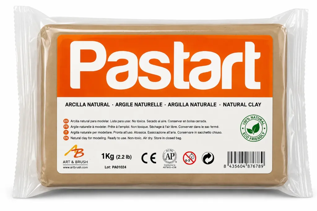 Arcilla blanca cocción 1kg - Pastart