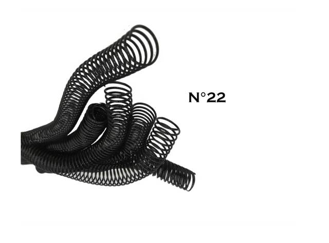 Anillo espiral negro N°22 (190 hojas) 50 unidades - Finger / AA2743