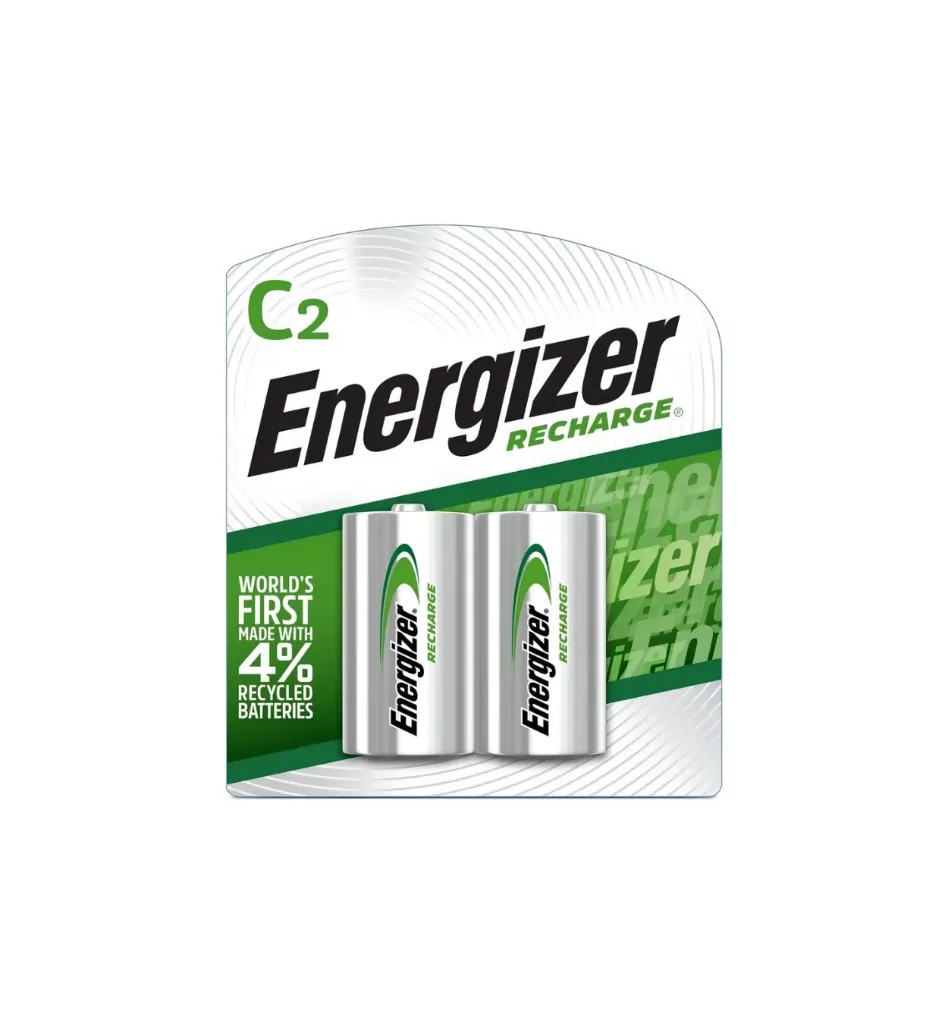 Pilas c2 recargable mediana 1.2 volt 2 unidades - Energizer / 969464