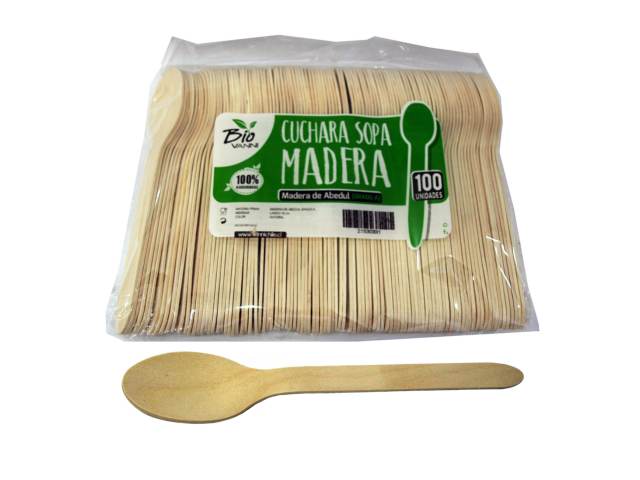 COCTAIL PACK IMP ALADÍN CUCHARA MADERA 100 UNDS