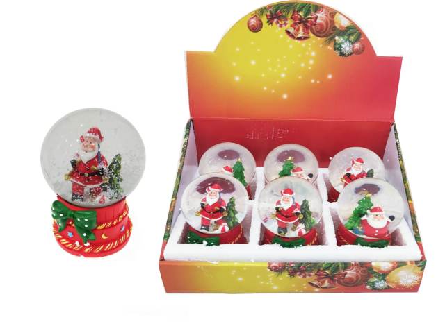 [1364] Adorno navidad bola cristal con nieve musical - Aladdin / 615287
