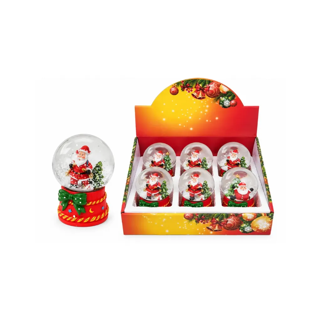 [1364] Adorno navidad bola cristal con nieve musical - Aladdin / 615287