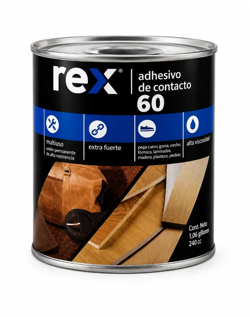 Adhesivo de contacto 60 1/16 240cc - Rex / 30289