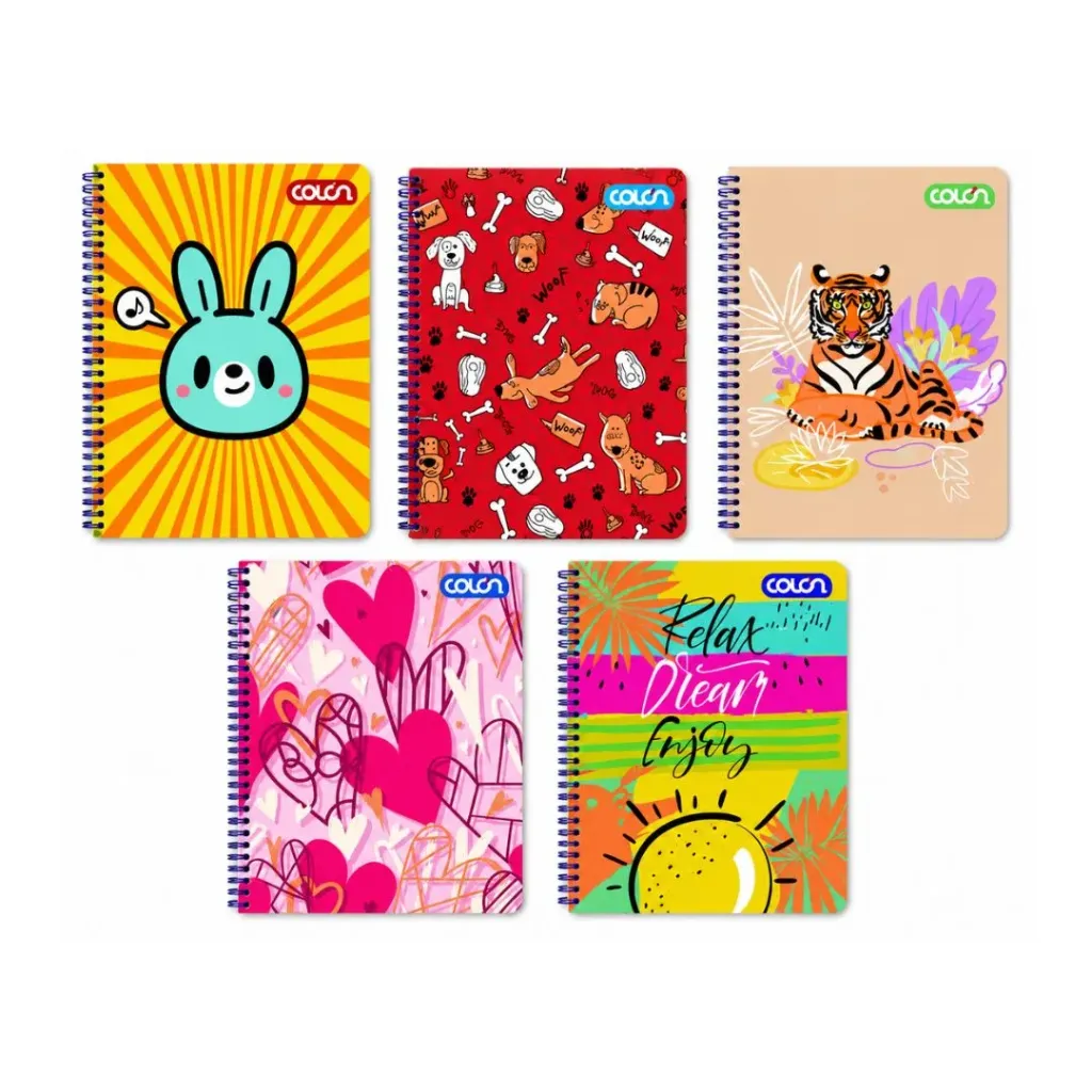 CUADERNO COLON UNIV 7MM 100H FEM NATUR C/U - Colón