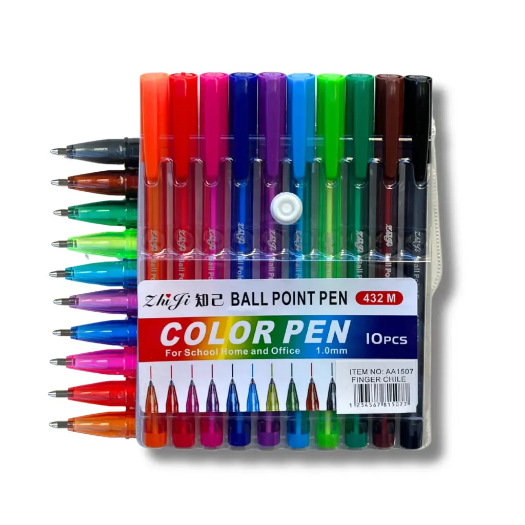Set lápices pasta 10 colores AA1507 - Finger