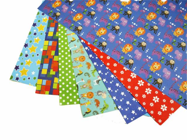 PAPEL LUSTRE PLIEGO PRO-ARTE ENTRETENIDO 55 X 77 SURT