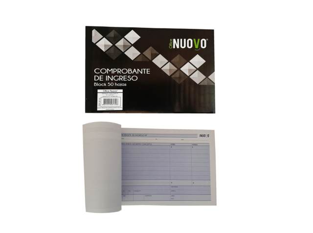 Block formulario comprobante de ingreso 50 hojas - Nuovo