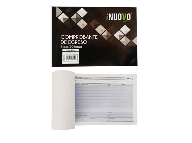 [1743] Block formulario comprobante de egreso 50 hojas - Nuovo