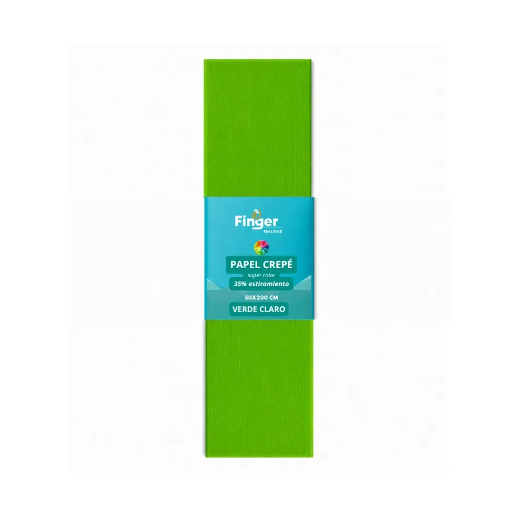 Papel crepé 1.8m verde claro - Finger