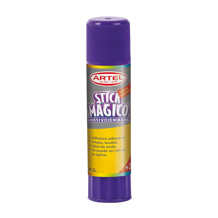Adhesivo en barra mágico violeta 21gr  - Artel
