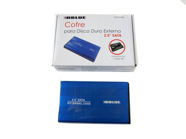 COFRE METÁLICO D/BLUE PARA DISCO DURO 2.5