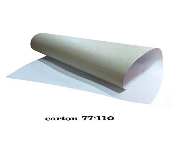 Cartón forrado 77x110cm bc 150g rever/gris - Finger