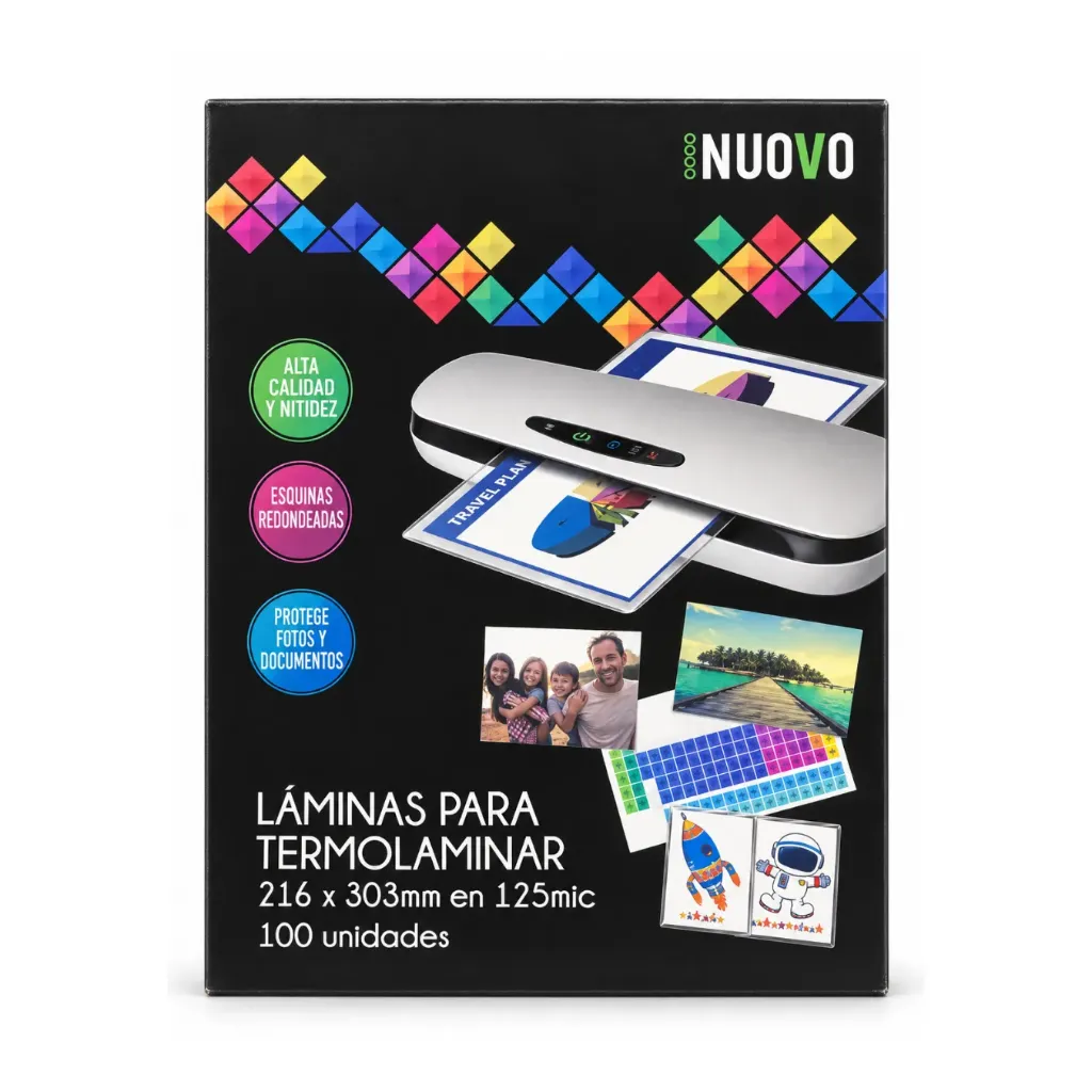 [216] Lámina termolaminado 125 micrones A4 - Nuovo