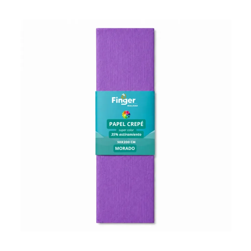 Papel crepé 1.8m morado - Finger