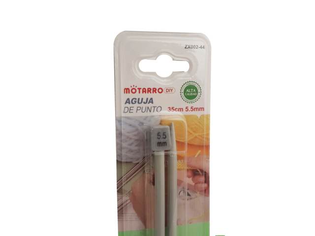 [2223] PALILLOS TEJER MOTA 35 CM RECTO 5.5