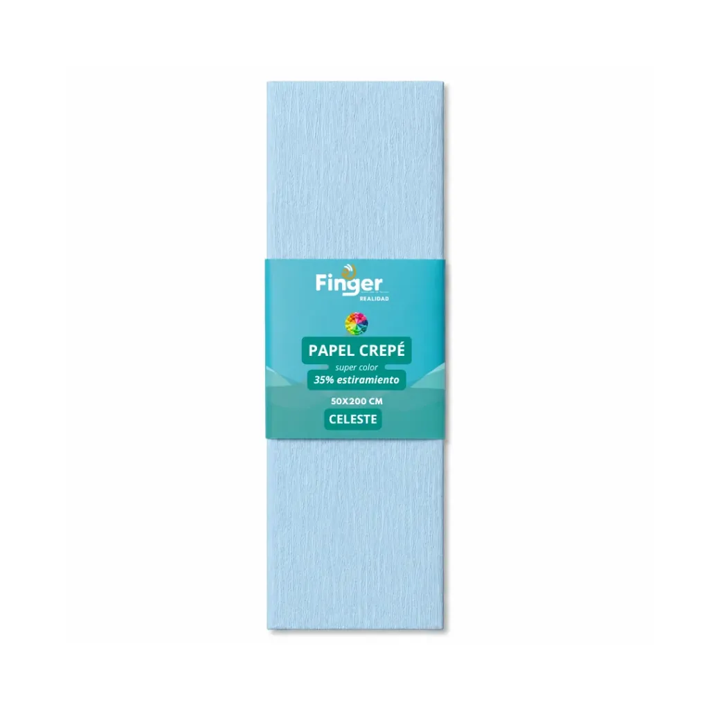 [2250] Papel crepé 1.8m celeste - Finger
