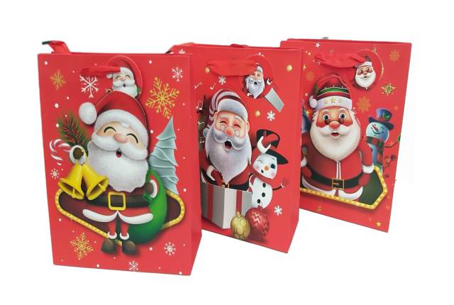 [2367] BOLSA REGALO 3D NAVIDAD MEDIANA 26X32cm - Aladdin