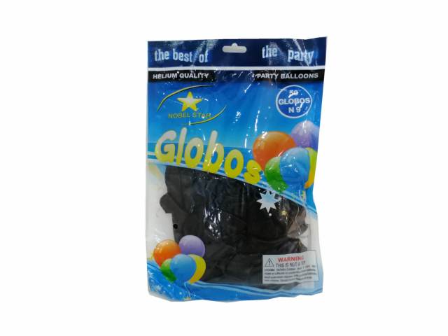 Globo negro N°9 Finger 50un AA3234 - Finger