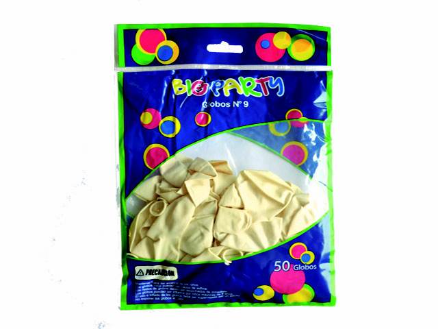 GLOBO UNICOLOR BIG PARTY Nº9 BLANCO 50U-FINGER