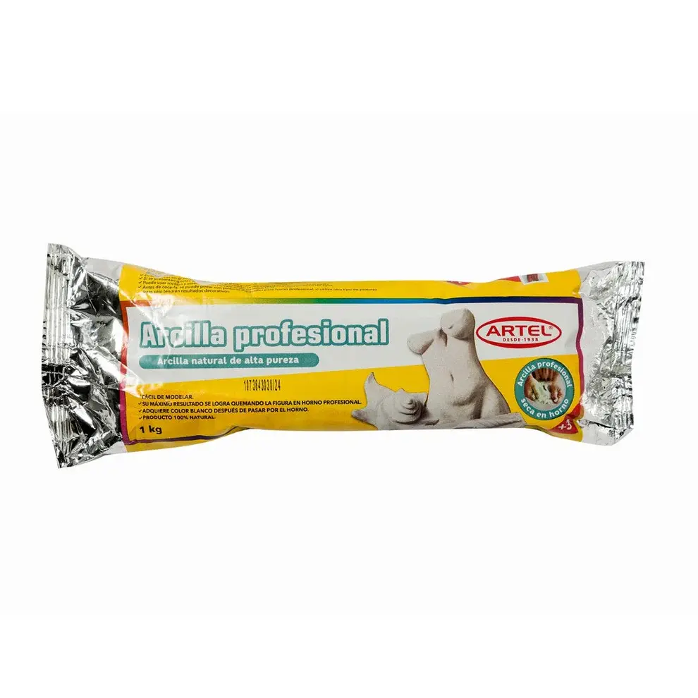[2428] Arcilla blanca 1kg - Artel