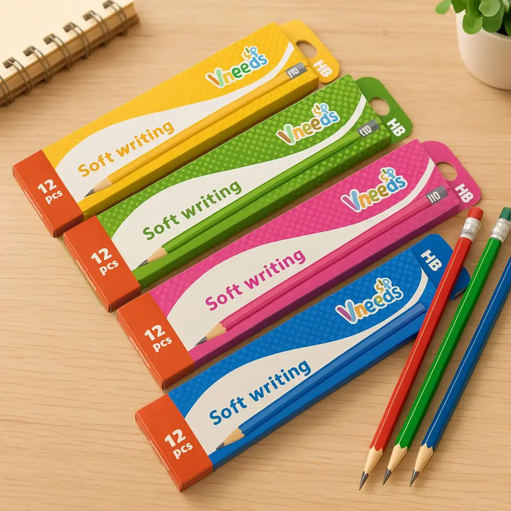 Set 12 lápices de grafito colores N° 2 AA1475 -  Finger