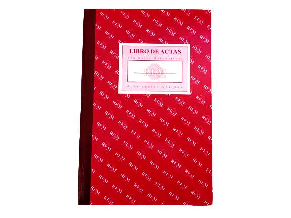 LIBRO  ACTAS EMPASTADA  400 HJS COMP-REM