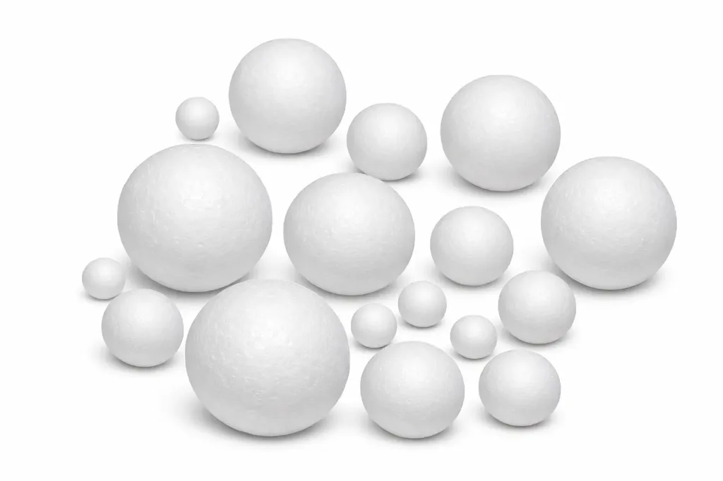 Pelotas de plumavit blancas 3,5cm - Aislapol