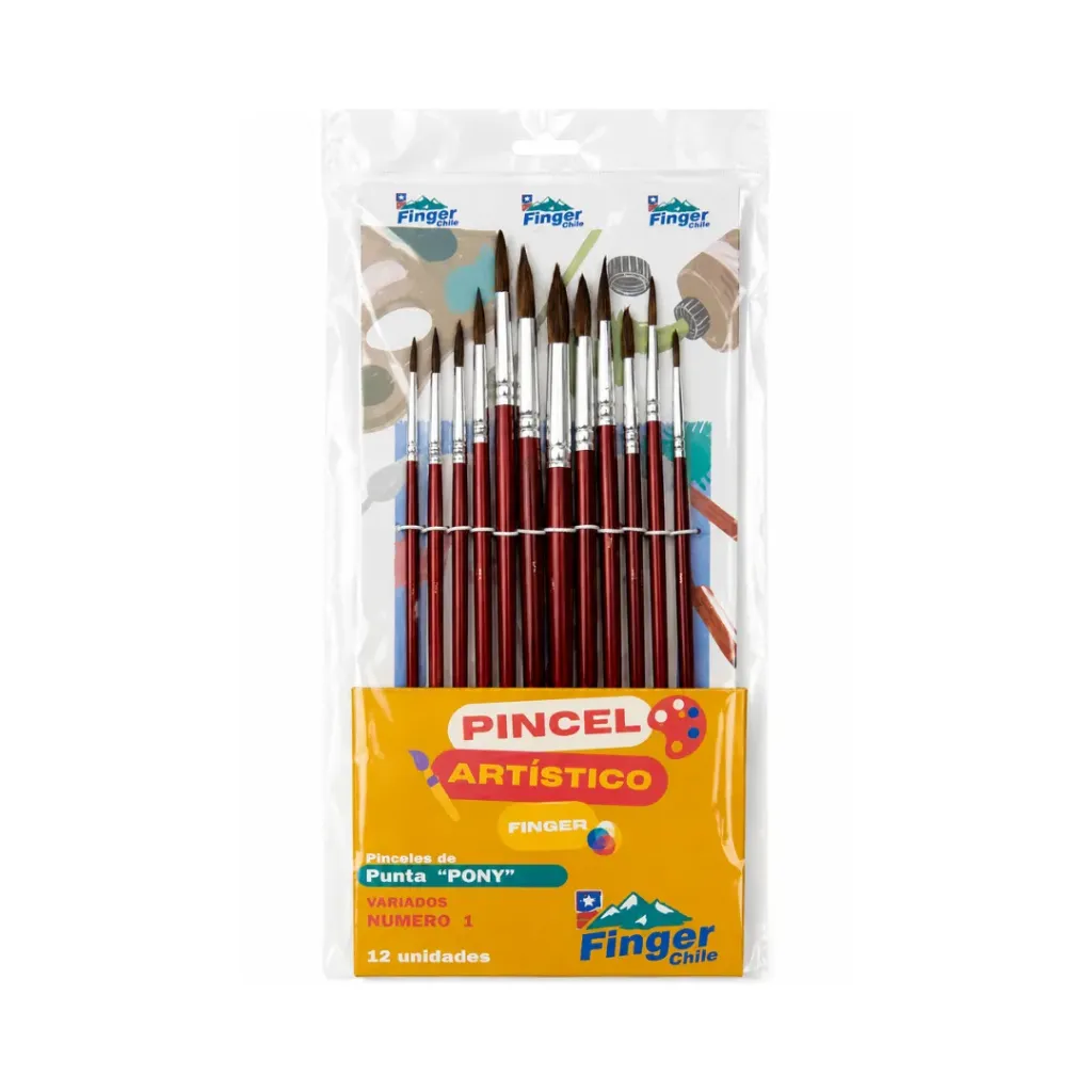 [370] Pincel redondo pony Nº 1 AA2503 - Finger