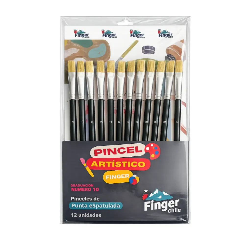 Pincel espátula cerda Nº 10 - Finger / AA2496