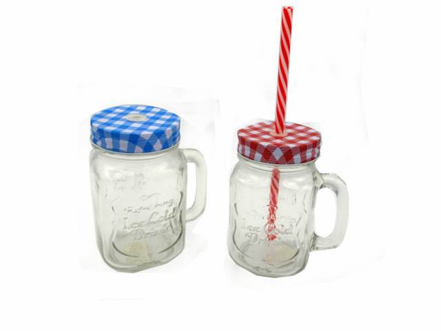 Vaso con tapa y bombilla AA3197 - Finger