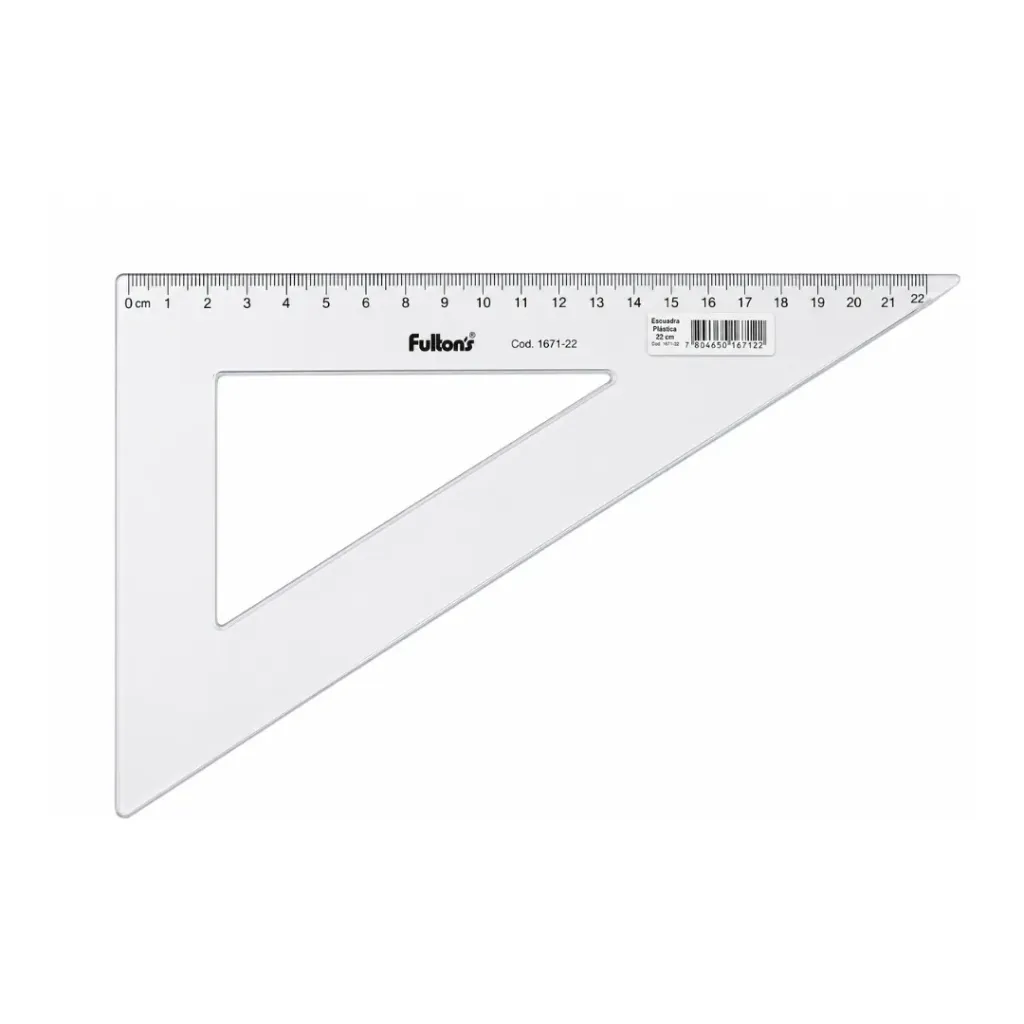 [414] REGLAS ESCUADRA FULTONS 60º 25 CM HUMO