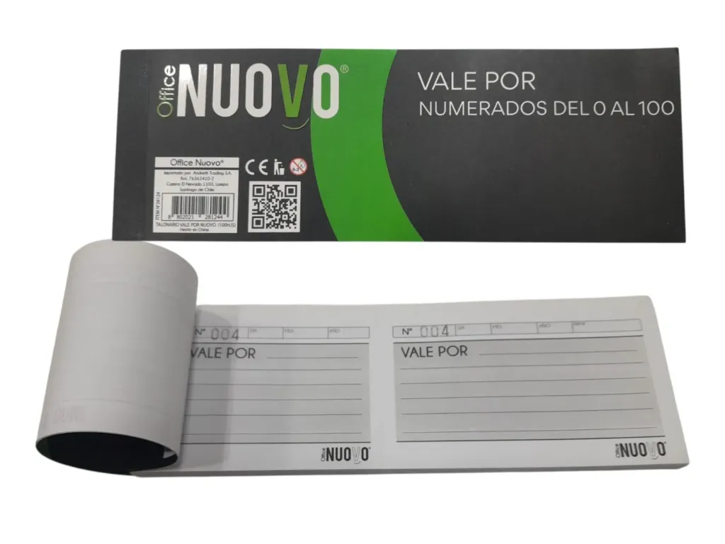 [457] TALONARIO VALES POR  100HJS BCA-NUOVO