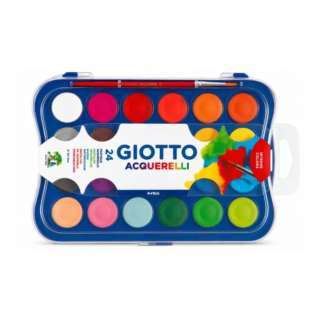 Acuarela mini pincel 24 colores - Giotto
