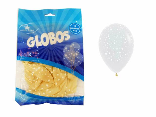 [635] GLOBO TRANSPARENTE NUM12 12UND