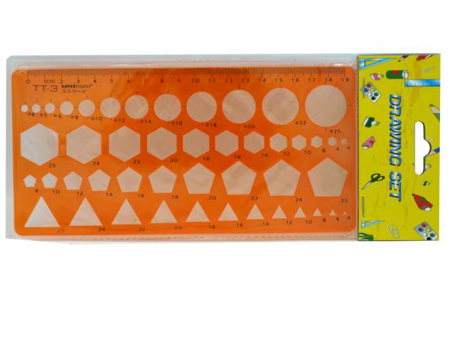 [651] REGLAS PLANTILLA GEOMETRIA 21 CM - Hand