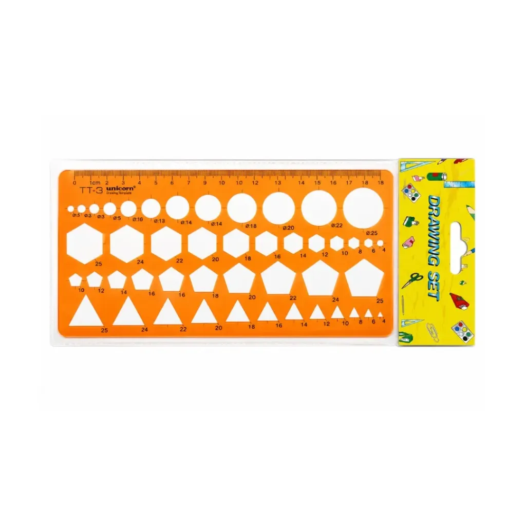 [651] REGLAS PLANTILLA GEOMETRIA 21 CM - Hand