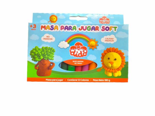 PLASTIMASA DIDO X 12 MASA SOFT  180 GMS - Dido
