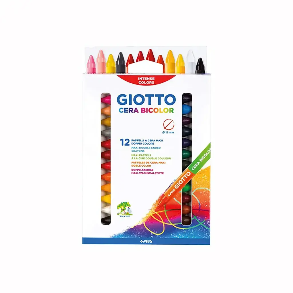 [703] Lápices cera bicolor 24 colores - Giotto
