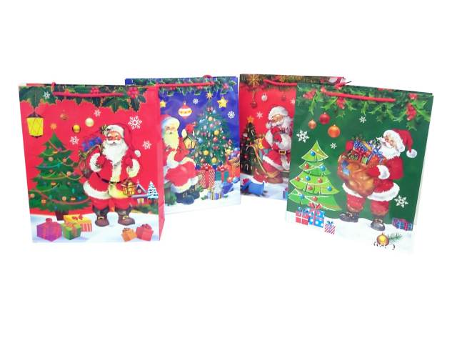 [723] BOLSA REGALO MEDIANA NAVIDAD 33X26cm DOCENA - Aladdin