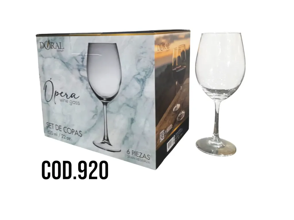 [920] Menaje 6 Copas de vid.Opera mod. Gran Reserva 620 ml