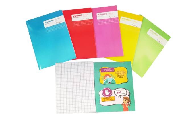 CUADERNO COLLEGE PASTEL MOTA MAT 7MM 80 HJ 10 UN - Motarro
