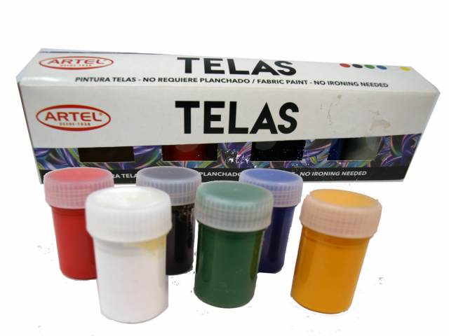Pintura tela 6 unidades 15ml - Artel