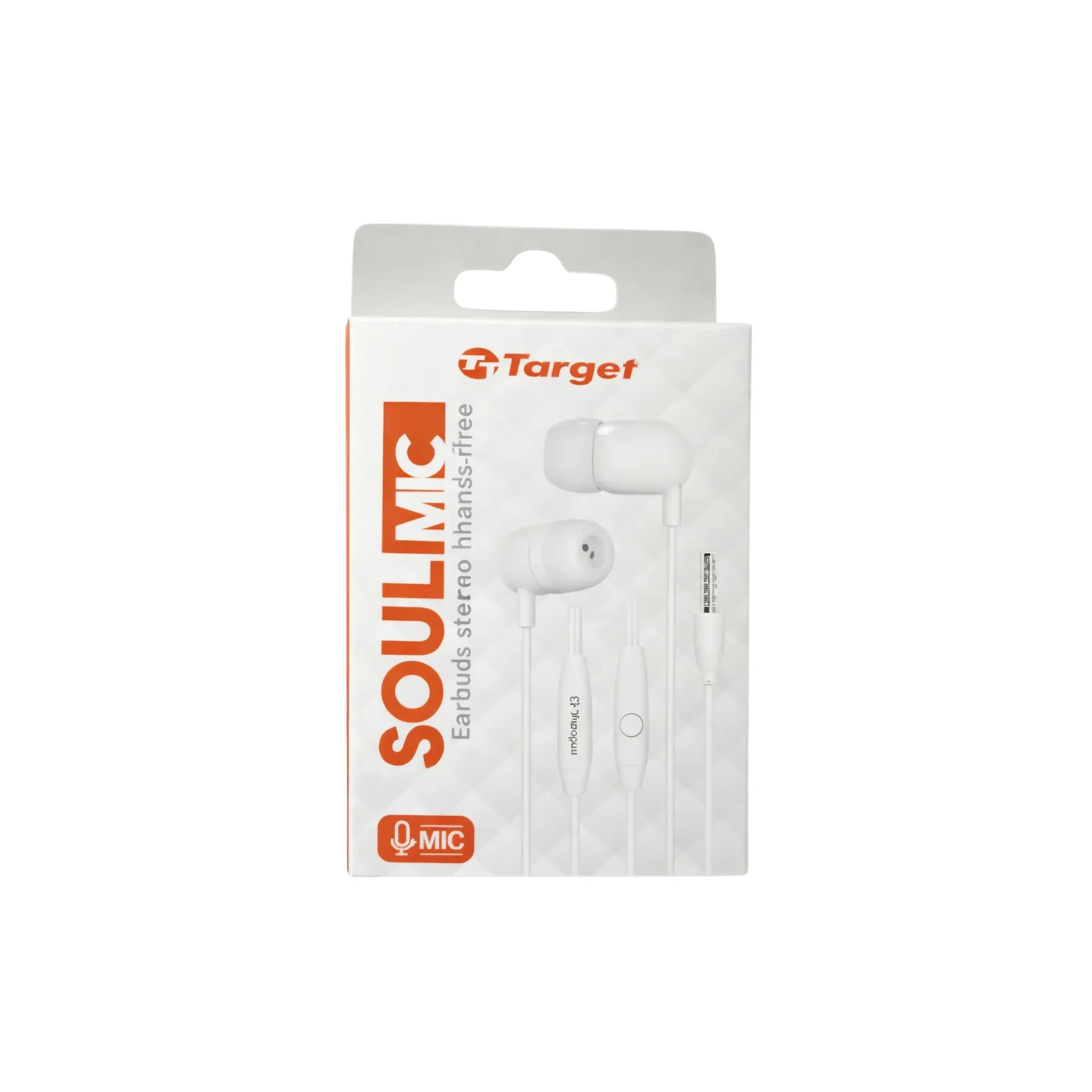 Audífonos soul c/goma blanco - Target / TTEM300WH