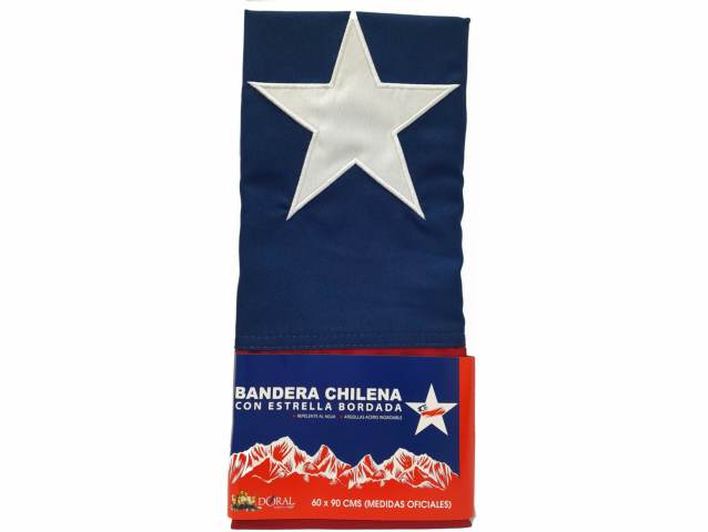 [2555] BANDERAS GÉNERO CHILE NACIONAL 60 X 90 CM - Doral
