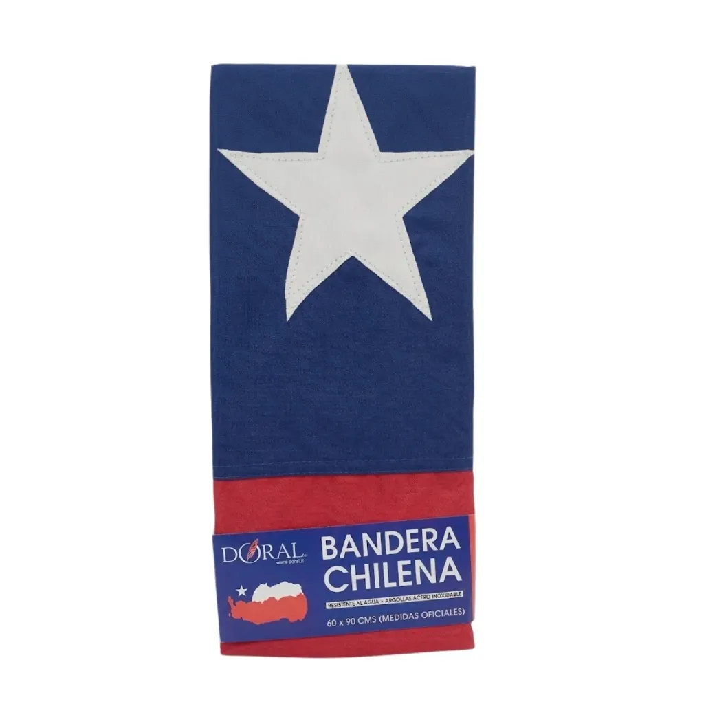 BANDERAS TREVIRA CHILE 60 X 90 CM - Doral