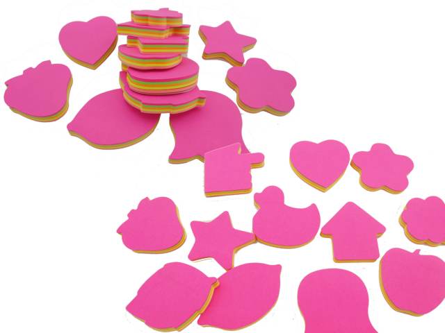 [2705] Taco adhesivo figuras neón 100 hojas AA2791- Finger