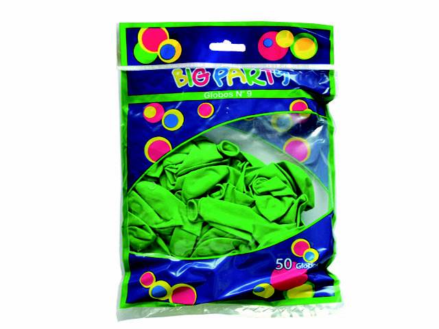 [2711] GLOBO UNICOLOR Finger Nº9 VERDE LIMA-Finger
